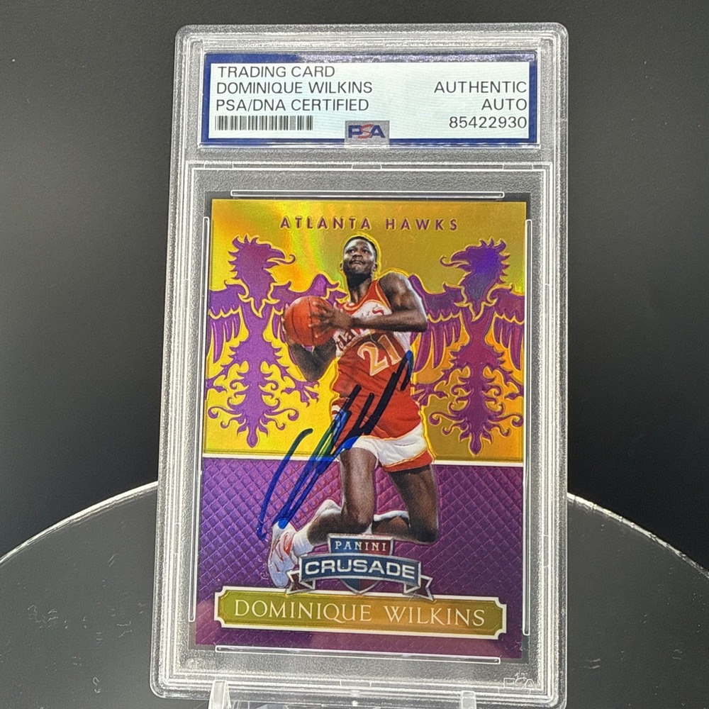 2014 Panini‎ Crusade Excalibur Dominique Wilkins Auto  SSP /75